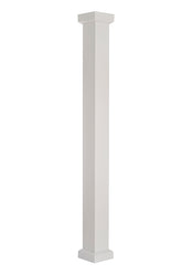 AFCO 600EC0708 Column, 8 ft H, Square, Aluminum, White
